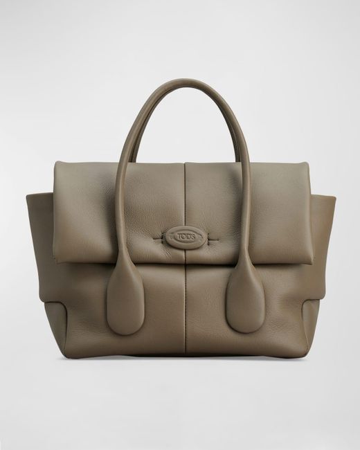 Tod's Natural Shopping Leather Top-Handle Bag