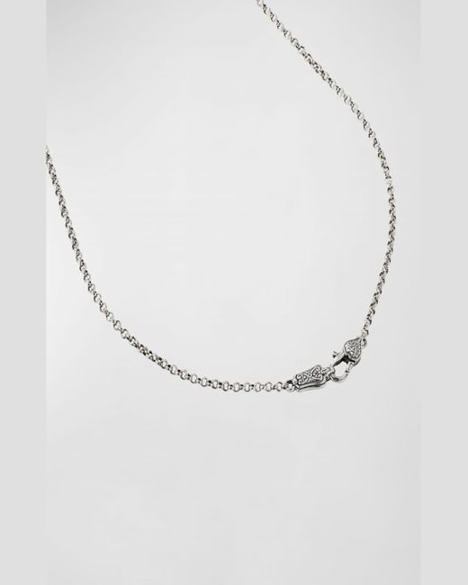Konstantino White 18k Gold Blue Spinel Necklace