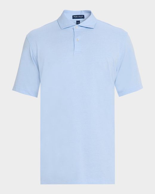 Peter Millar Blue Albatross Cotton Piqué Polo for men