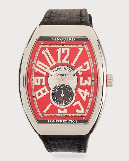 Franck Muller Pink Automatic Vanguard 1000 Colorado Grand Limited Edition Watch In Racing Red for men