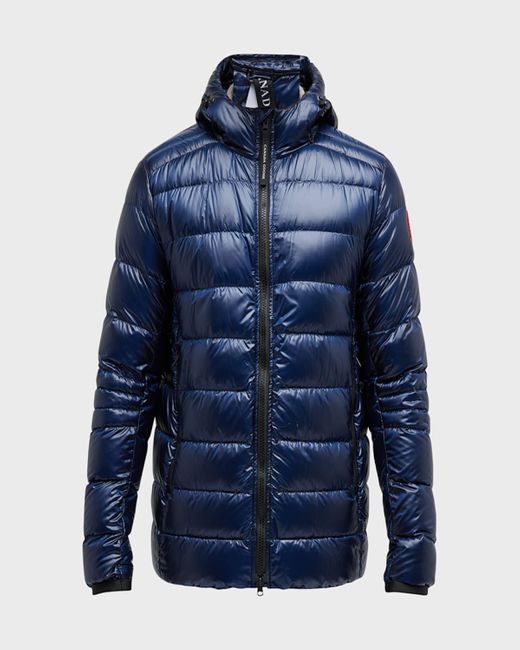 Canada Goose Blue Crofton Quilted Hooded Jacket for men