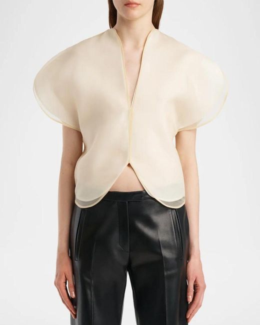 Khaite Natural Briar Silk Top