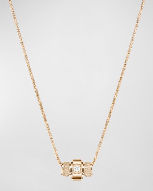 Piaget White Possession Palace 18k Rose Gold Diamond Pendant Necklace