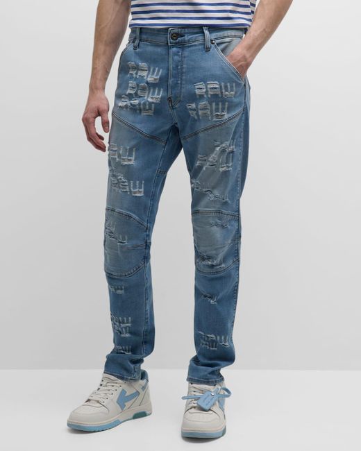 G-Star RAW Blue 5620 Raw Laser-cut Jeans for men