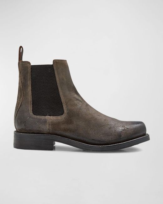 Frye Brown Conway Leather Chelsea Boots for men