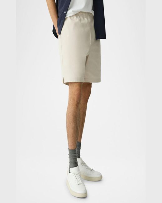 Theory Natural Easy Stretch Canvas Shorts for men