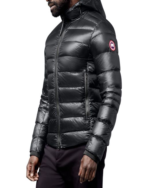Canada Goose Black Crofton Quilted Hooded Jacket for men