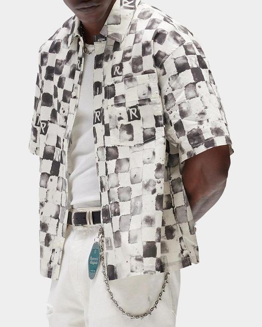 Represent White Pool Side Cotton Shirt for men