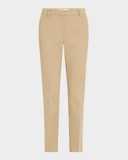 Lafayette 148 New York Natural Manhattan Cotton Twill Cigarette Pants