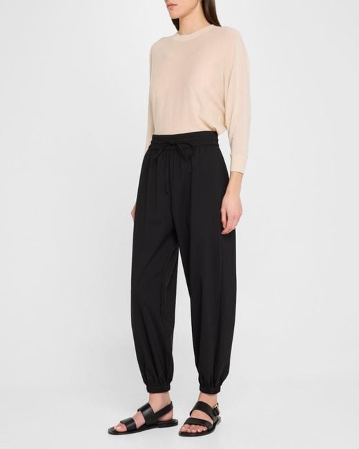 Co. Black Drawstring Ankle Jogger Pants