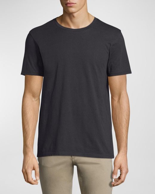 Vince Short-sleeve Pima Crewneck Jersey T-shirt, Black for men