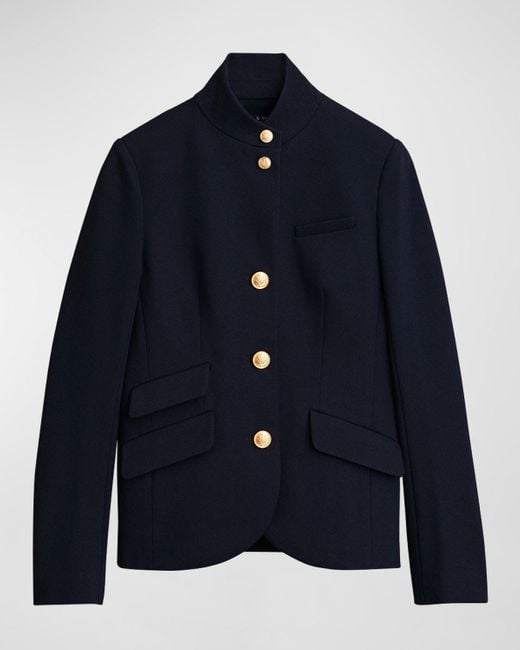 Rag & Bone Blue Slade Ponte Blazer