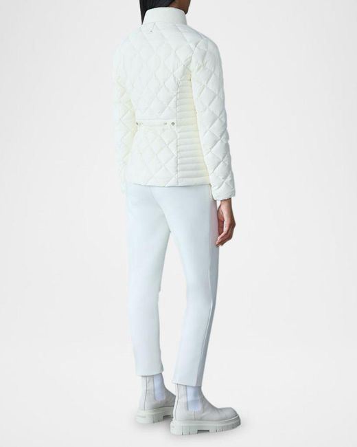 Mackage Blue Vik Diamond-Quilted Short Down Jacket