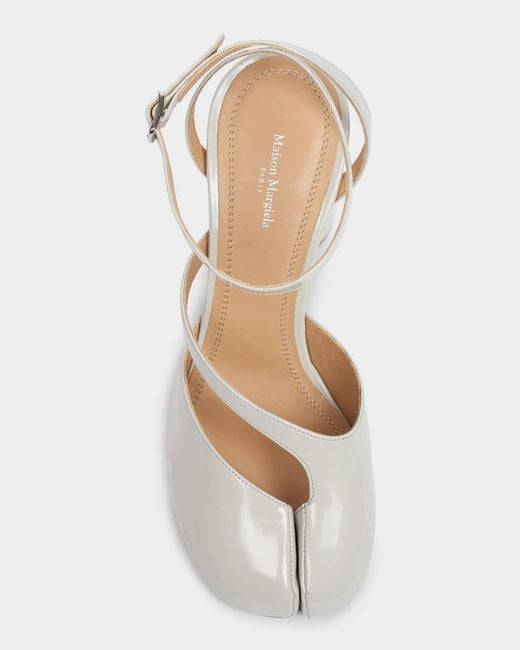 Maison Margiela White Tabi Leather Split-Toe Pumps