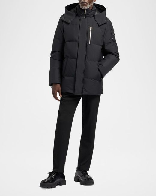 Moose Knuckles Black Apos;S Cloud 3Q Quilted Down Jacket for men