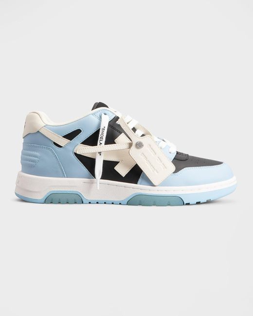 Off-White c/o Virgil Abloh Blue Out Of Office Leather Low-top Sneakers for men
