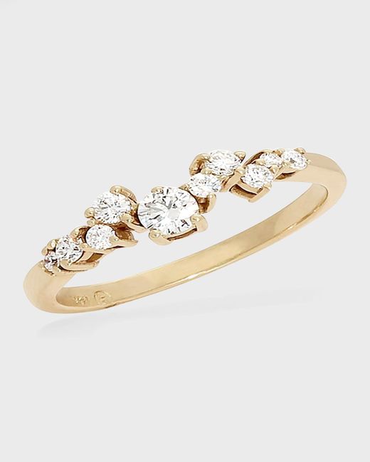 Lana Jewelry Metallic Solo Diamond Cluster Ring