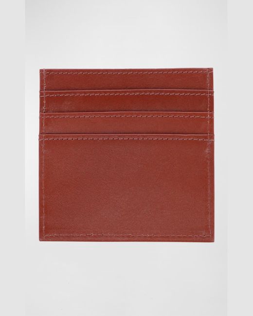 Trafalgar Red Sergio Leather Card Holder for men