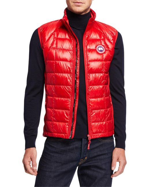 Canada Goose Red Hybridge Lite Puffer Vest for men