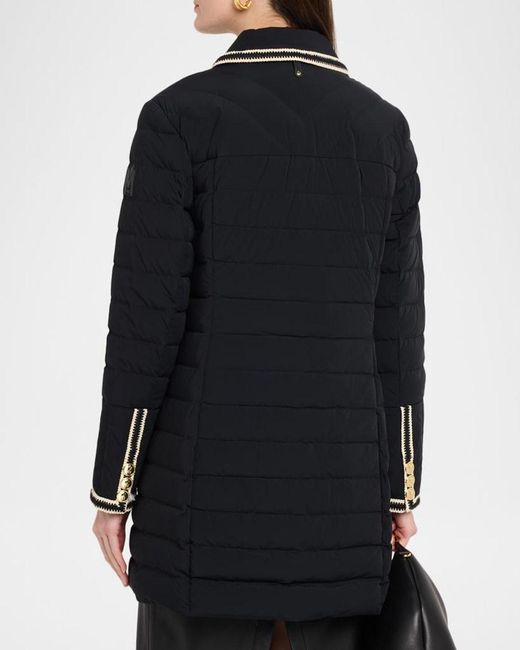 Mackage Black Precious Crochet-Trim Down Jacket