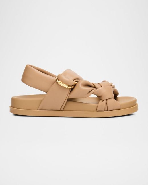 Fendi Natural Feel Leather Sandals