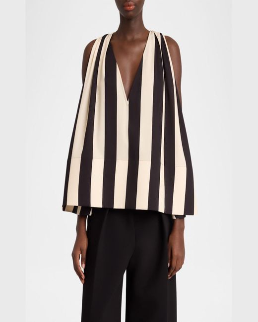 Jacquemus Black Norma Stripe Wide Top