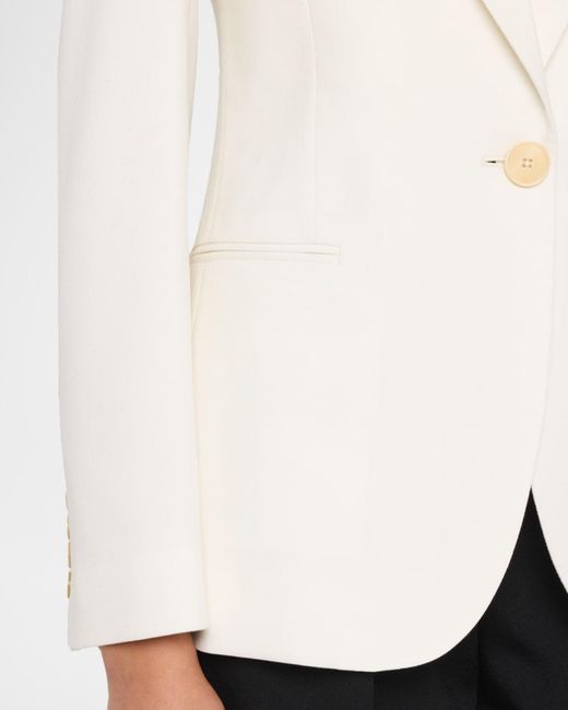 Givenchy Natural Single-Breasted Slim Blazer Jacket