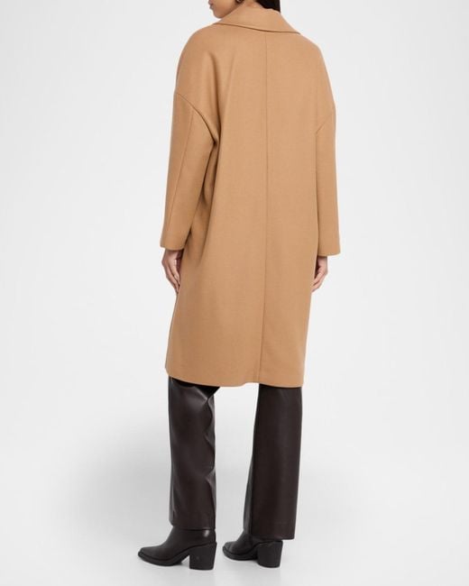 Herno Natural Double-Breasted Wool Coat