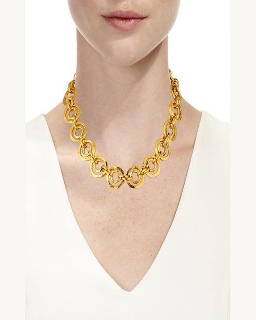 Gurhan Metallic 24k Double-link Necklace W/ Diamond