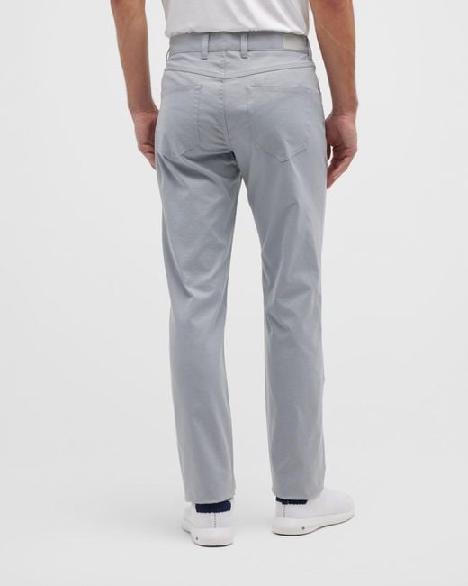 Peter Millar Gray Eb66 5-pocket Performance Pants for men