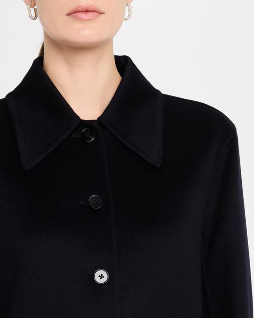 Jil Sander Blue Button Down Cashmere Jacket