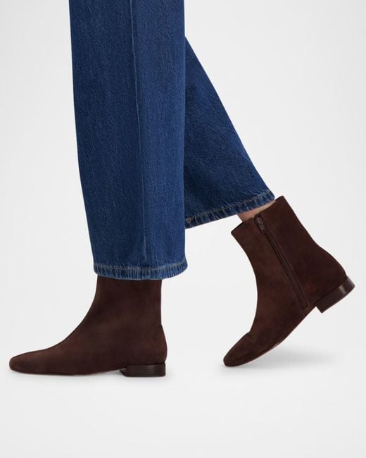 Bernardo Brown Belfast Suede Ankle Booties