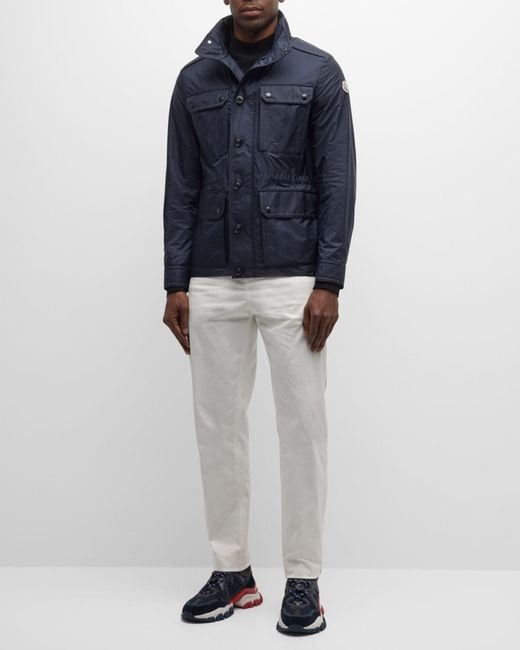 Moncler Blue Apos;S Lez Field Jacket for men