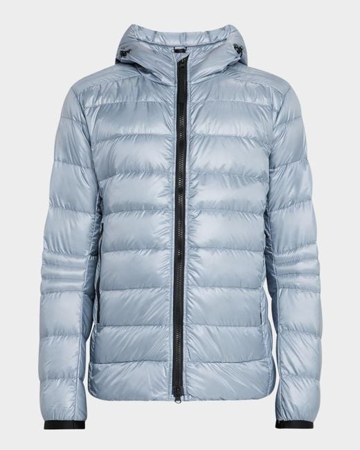 Canada Goose Blue Crofton Quilted Zip Hoodie for men