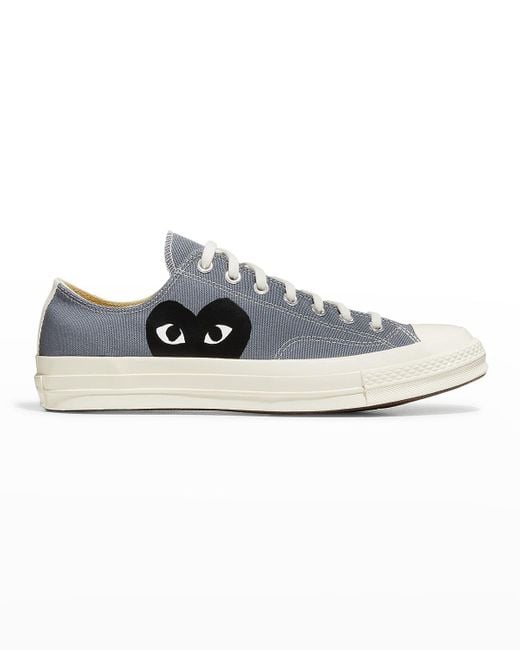 Comme des Garçons White X Converse Chuck Taylor Low-Top Canvas Sneakers for men