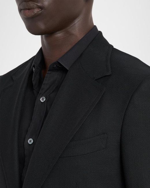 Tom Ford Black Wool Single-Breasted Blazer for men