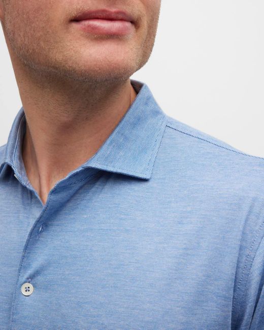 Peter Millar Blue Apos;S Excursionist Flex Polo Shirt for men