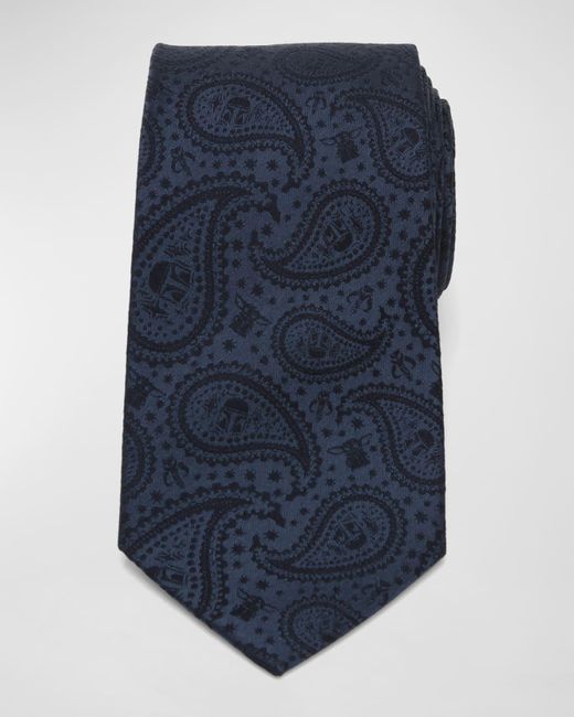 Cufflinks Inc. Blue The Mandalorian & The Child Paisley Silk Tie for men