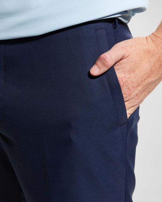 Peter Millar Blue Apos;S Salem High Drape Performance Shorts for men