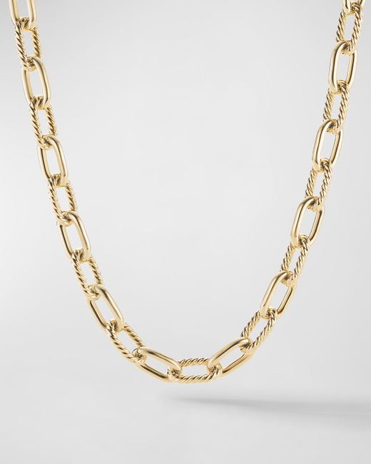 David Yurman Metallic Madison Chain Necklace In 18k Yellow Gold, 18.5"l