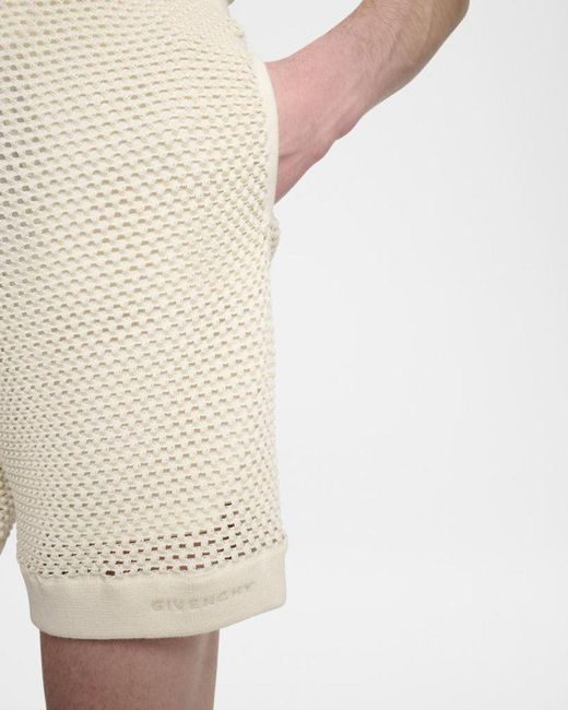 Givenchy Natural Apos;S Mesh Knit Shorts for men
