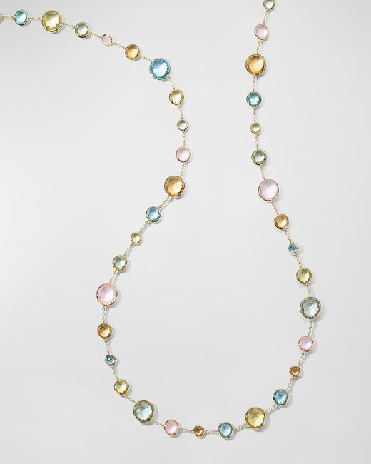 Ippolita White Lollitini Long Necklace In 18k Gold