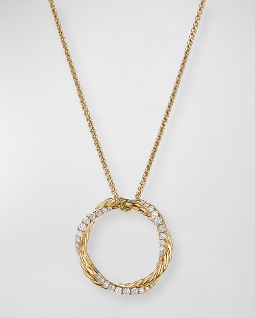 David Yurman Metallic Petite Pave Infinity Pendant Necklace