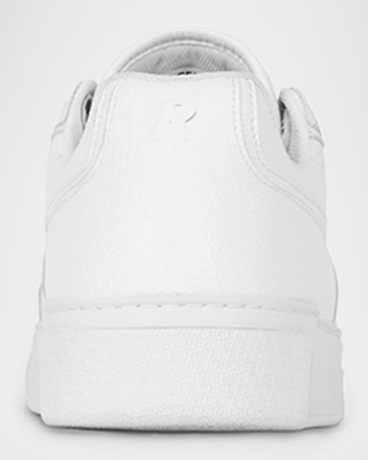 Represent White Initial Leather Low-Top Sneakers for men