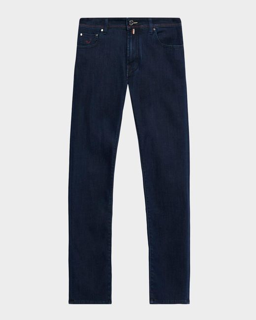 Jacob Cohen Blue Bard Slim Stretch Five-Pocket Jeans for men