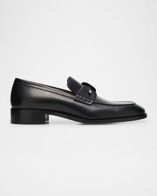 Christian Louboutin Black Chambelimoc Loafers for men