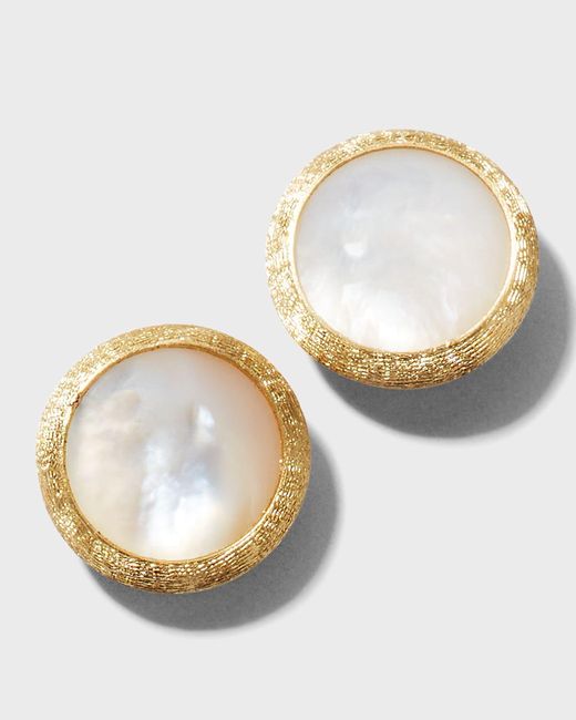 Marco Bicego White Jaipur Mother-of-pearl Stud Earrings