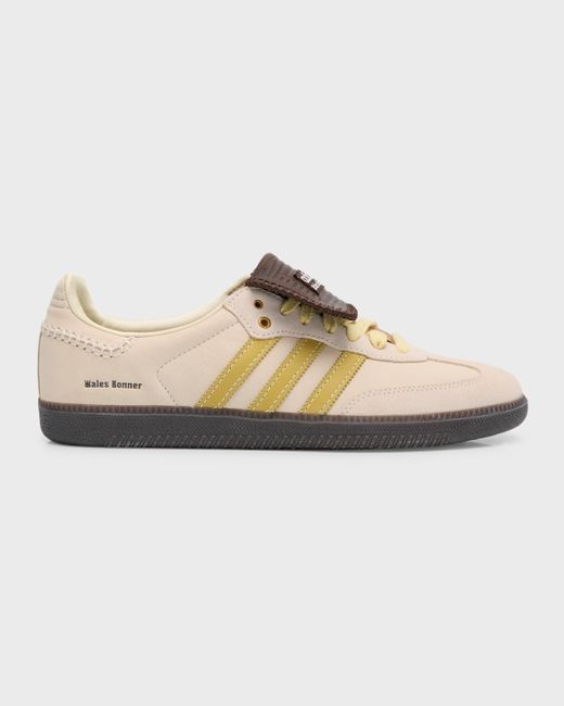 Adidas Natural X Wales Bonner Samba Leather Low-Top Sneakers for men
