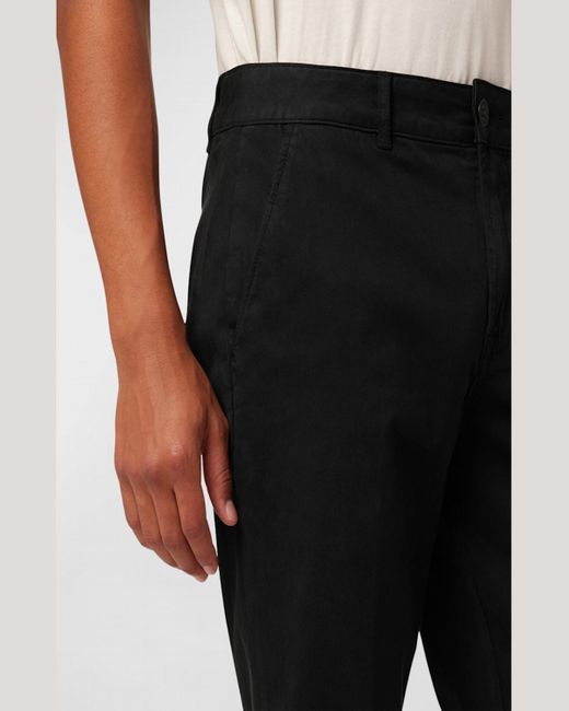 Hudson Black Classic Slim-Straight Chino Pants for men