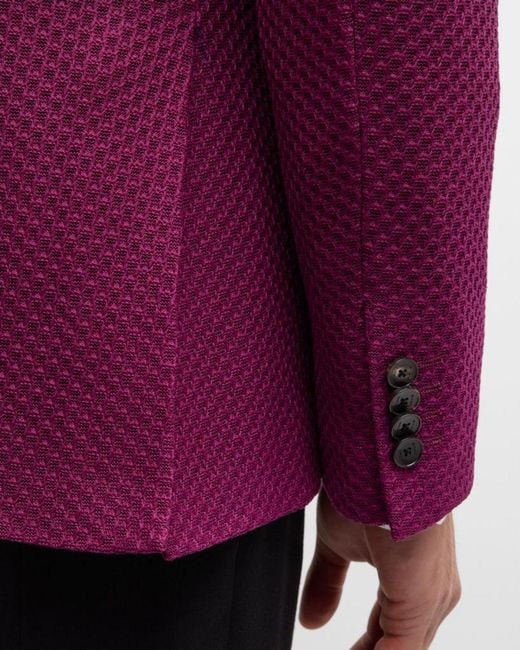 Etro Purple Apos;S Basic Textured Blazer for men